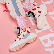 喬丹女鞋籃球鞋耐磨減震實(shí)戰高幫休閑運動(dòng)鞋 香草黃/淡灰綠 35.5