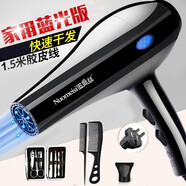 諾美絲（nuomeisi） 吹風(fēng)機(jī)家用理發(fā)店大功率電吹風(fēng)大風(fēng)力宿舍學(xué)生小吹風(fēng)筒 藍(lán)光節(jié)能版2400【美甲包套餐】