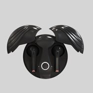 OLOEY天使之翼 真無線電競游戲藍(lán)牙耳機(jī) 環(huán)境降噪HIFI音質(zhì) 半入耳式運(yùn)動(dòng)名通話吃雞王者 黑色 HIFI音質(zhì)+智能降噪 天使之翼