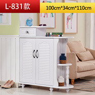 文歸歐式鞋柜酒柜簡(jiǎn)約現代雙面烤漆門(mén)廳玄關(guān)鞋柜隔斷鞋柜文歸 L-831款 組裝