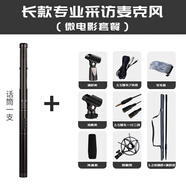 靚韻 專(zhuān)業(yè)采訪(fǎng)麥克風(fēng)c2話(huà)筒單反相機攝像機手機外接MIC指向性收音戶(hù)錄音槍式麥克風(fēng) 微電影套餐(套餐1+挑桿+桿包+防振架+毛毛套 官方標配