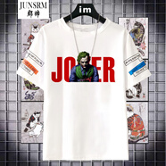 郡帥小丑短袖T恤男女學(xué)生寬松希斯萊杰 杰昆菲尼克斯Joker衣服圓領(lǐng) 07 S