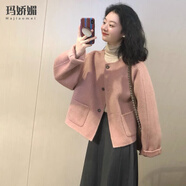 瑪嬌媚（Majiaomei）連衣裙套裝女裝2025年春秋新款復(fù)古小香風(fēng)毛呢外套女減齡百搭裙子 毛呢外套+半身裙 S