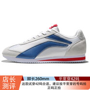 李寧男鞋阿甘鞋復(fù)古鞋春秋季新款透氣輕便運(yùn)動(dòng)鞋3K休閑板鞋 冷灰/深海藍(lán) 40