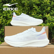 鴻星爾克2024夏季新款運動(dòng)鞋女鞋網(wǎng)面透氣跑步鞋軟底減震休閑鞋女旅游鞋潮 -001爾克白 35