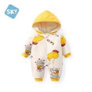 舒貝怡嬰兒衣服新生兒連體衣哈衣夾棉過(guò)年喜慶衣服滿(mǎn)月寶寶爬服拜年服73