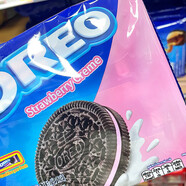 奧利奧奶油黑白花生香草原味草莓巧克力夾心餅干原味香草味少甜香草味24 草莓味 248.4g*2包（劃算）