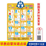 0-3歲嬰幼兒按圖觸摸發(fā)聲掛圖 拼音識字卡數字有聲啟蒙早教 乖寶寶有聲漢語(yǔ)拼音掛畫(huà) 幼兒早教認知卡 數字1-20