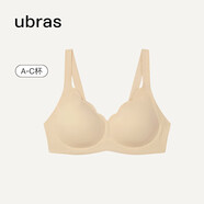 ubras花瓣杯軟支撐文胸罩細(xì)肩帶女士?jī)?nèi)衣女無(wú)鋼圈聚攏裸感膚-背心 M