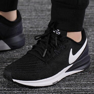 耐克（NIKE）女鞋 新款AIR ZOOM氣墊運動(dòng)網(wǎng)面透氣跑步鞋 880560-001 AA1640-002 35.5