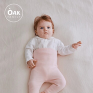 OAK FAMILY毛衣嬰兒外套套裝寶寶春裝連帽上衣男女兒童開衫針織 【護(hù)肚褲】香檳粉 吸濕保暖 73 cm（適合身高67-73cm）6-9個(gè)月