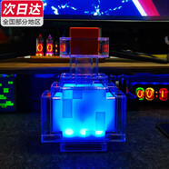 親巴貝我的世界火把燈MC游戲周邊玩具二次元鉆石礦燈火炬六一兒童節(jié)禮物 變色瓶夜燈【USB充電】
