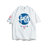 C2潮朝（CHAOCHAO）中國航天T恤oversize國潮短袖衣服男夏季 1 S