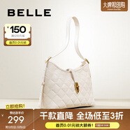 百麗包包女包簡(jiǎn)約通勤小香風(fēng)單肩包腋下包X6939BX4 米色 F
