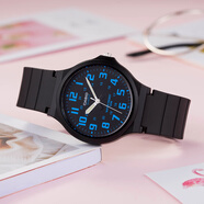 卡西歐（CASIO）手表學(xué)生小黑表簡(jiǎn)約指針石英電子表 手表男女考試手表時(shí)尚運動(dòng)表 MW-240-2B 43mm大表盤(pán)