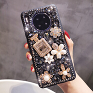 珍格 華為Mate30手機殼奢華滿(mǎn)鉆女款mate30pro個(gè)性創(chuàng  )意網(wǎng)紅Epro水晶寶石帶鉆掛繩全包新