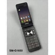 三星Samsung三星 GalaxyFolder2 SM-G16501600移動4G翻蓋按鍵智能手機(jī) 帕托金 套餐一手機(jī) 電池X2 數(shù)據(jù)線充電頭 說明書 保修卡