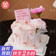 【同城配送】網(wǎng)紅創(chuàng)意送媽媽鮮花生日蛋糕全國定制當(dāng)天到新鮮水果蛋糕 D款-仙女媽媽 6英寸(適合1-2人食用)