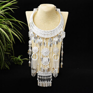 民族風(fēng)復古夸張苗銀大項圈 苗銀特色項圈苗族舞蹈飾品女項鏈 圖十五