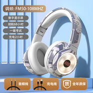 小米有品適用頭戴式藍(lán)牙耳機(jī)FM四六級(jí)聽力耳機(jī)考試專用可調(diào)頻耳機(jī)頭戴式 藍(lán)色