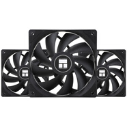 Thermalright(利民)  TL-C12C X3 黑色12cm性能級風(fēng)壓扇 4PIN PWM S-FDB軸承 1550轉速 三連包套裝