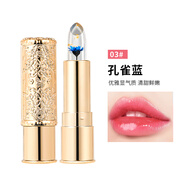 名韓 MINGHAN COSMETIC鮮花溫變口紅防水不掉色變色唇膏女滋潤保濕補水淡化唇紋千人千色 7087#鮮花溫變口紅【03#孔雀藍】 3.5g
