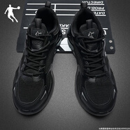 喬丹運動(dòng)鞋男鞋休閑鞋冬季新款網(wǎng)面透氣老爹鞋時(shí)尚潮鞋學(xué)生跑步鞋子男 黑色295 44.5