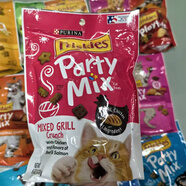 普瑞納（PURINA）港購 美國普瑞納Friskies喜悅PURINA貓零食寵物餅干潔齒餅 雞肉、牛肉及三文魚170g(紅色) 1包