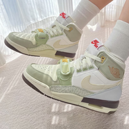 耐克休閑鞋女鞋 2023兔年限定Air Jordan Legacy312減震防滑籃球鞋 FD9909-111/白綠色 38
