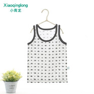 小青龍 男女兒童背心薄款純棉夏季寶寶吊帶內衣打底內衣圓領(lǐng)卡通小背心 小刺猬（男寶寶） 90 (建議80-90cm)