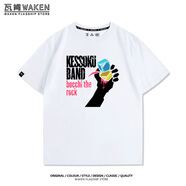 特登堡GREEN DAY孤獨(dú)搖滾聯(lián)名動(dòng)漫潮牌短袖T恤男裝夏季純棉寬松衣 白色 S