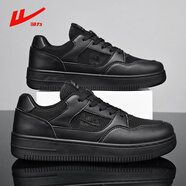 回力男童鞋10兒童板鞋12透氣網(wǎng)面運動(dòng)鞋13歲15學(xué)生夏季單網(wǎng)鏤空小白鞋 全黑【單網(wǎng)】 35