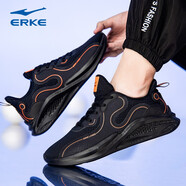 鴻星爾克男鞋運動(dòng)鞋男秋冬季2025年新款紅星網(wǎng)面透氣男士休閑跑步鞋子輕便 正黑/熒光賽車(chē)橙2263 39