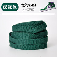 HKNS適配于耐··克AJ·1 Low Mid High低幫高幫籃球鞋男女扣碎北卡藍(lán)鞋帶繩扁 扁平-深綠 150cm