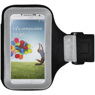 AMZER AMZ95628 運(yùn)動(dòng)鍛煉臂帶保護(hù)套適用于三星 Galaxy S4 GTI9500  1 件裝  零售包裝  黑色