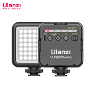 ulanzi 優(yōu)籃子 VL49直播補光燈（黑）雙燈套裝攝影便攜網(wǎng)紅拍照柔光燈熱靴主播美顏燈室內vlog手持打光燈