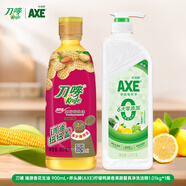 刀嘜 臻原香花生油 0.9L&斧頭牌檸檬鴨屎香洗潔精1.01kg*1瓶