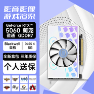 yeston盈通RTX5060大地之神 游戲高手 萌寵 電競AI直播視頻剪輯顯卡 盈通5060萌寵單風(fēng)扇 全新盒包拆封非質(zhì)量問題不退換
