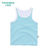 小青龍 寶寶背心薄款夏季背心寶寶吊帶內衣打底內衣小背心 藍橫條 110 (建議100-110cm)