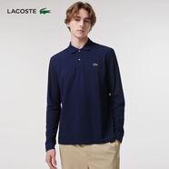 LACOSTE法國(guó)鱷魚(yú)男裝經(jīng)典版L.12.12系列棉質(zhì)長(zhǎng)袖polo衫|L1312 166/藏青色 L 5