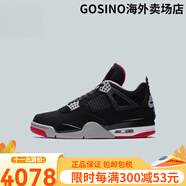 耐克（NIKE）Air Jordan 4 Bred AJ4 黑紅元年 19年復(fù)刻 籃球鞋 女款(408452-060) 40.5