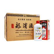 龍濱精制 醬香型 45度 500ml*6瓶 整箱裝 東北特產(chǎn)送禮宴請(qǐng)純糧食白酒 45度 500mL 6瓶
