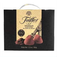 喬慕（Truffles）法國進(jìn)口原味松露形巧克力代可可脂巧克力禮盒500g節(jié)日禮物送女友 原味松露形黑巧克力盒裝500g