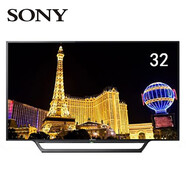 索尼（SONY）KDL-32W600D 32英寸 平板電視機(jī) 窄邊 普通電視  黑色 掛墻版 臥室 老人操作方便 樣機(jī) 32英寸