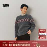 森馬毛衫男冬季費(fèi)爾島提花民族風(fēng)針織衫復(fù)古情侶毛衣109724107206