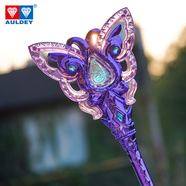 奧迪雙鉆巴啦啦小魔仙15周年禮盒少女心項鏈魔法棒變身玩具女孩禮物 紀念版魔法棒-紫色(炫光版)