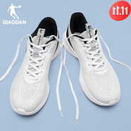 喬丹（QIAODAN）運(yùn)動(dòng)鞋男鞋夏季新款網(wǎng)面透氣跑步鞋黑色休閑跑鞋 淡灰/喬丹白235F【網(wǎng)面透氣】 39