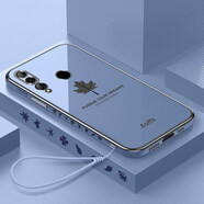 佩諾 華為nova4手機殼vce-al00保護套電鍍硅膠軟鏡頭全包防摔側(cè)邊楓葉男女款直邊新潮款外殼 nova4【電鍍楓葉】煙灰色