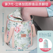 MANMOON泡腳桶保溫加厚可折疊過(guò)小腿按摩便攜高深泡腳袋家用宿舍足浴祛濕 【顏值品質(zhì)加厚】菲爾德
