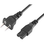 磐萊享 適用Letv樂(lè )視超4電視機l403pn X43 X40 S40 S50 Air2孔8字電源線(xiàn) 一方一圓電源線(xiàn) 2m